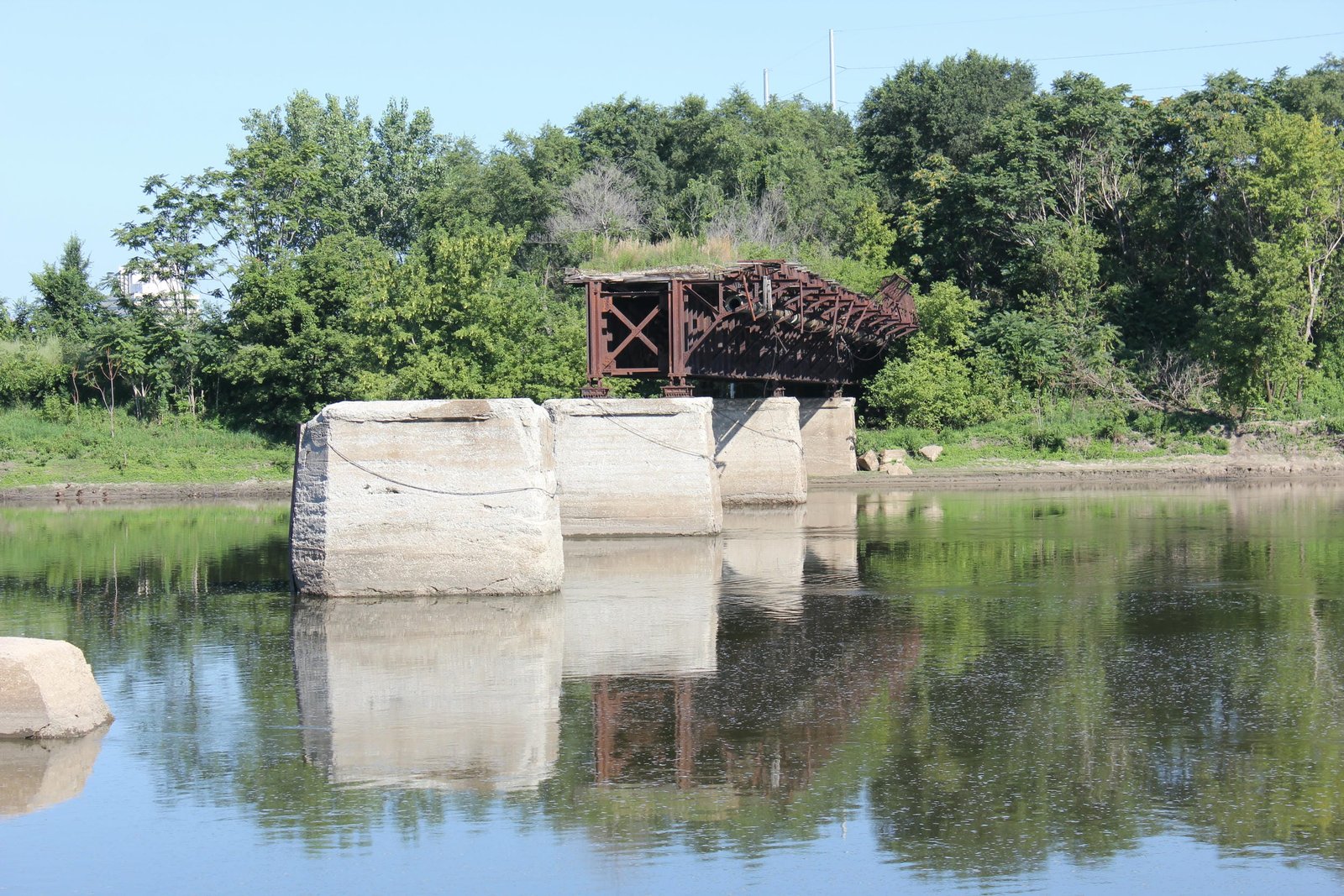 Looking north